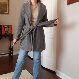 Grey Wool Calvin Klein coat